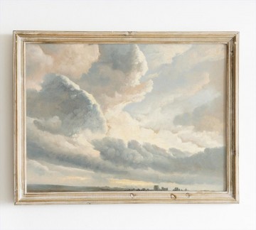 Landscapes Painting - Clouds sky scenery